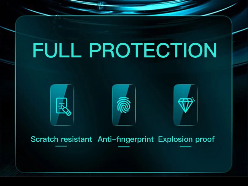 3Pcs 9D Gehärtetem Glas Für Xiaomi Redmi 7 8 9 10 7A 8A 9A 9T 9C 10A 10C 12 12C 13C 14C 5G Screen Protector – Detail 3