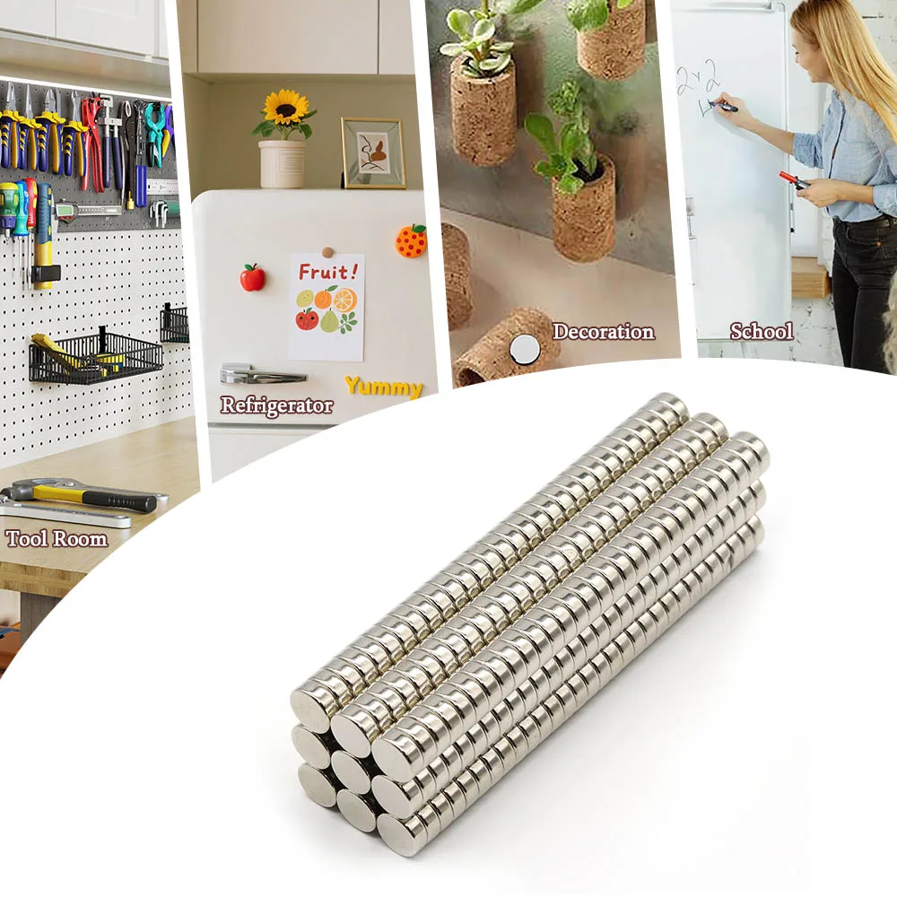 10 mm x 4 mm, superstarker runder Neodym-Magnet, leistungsstarke Magnete, N35, kleiner permanenter magnetischer NdFeB-Kühlschrankmagnet, 10 x 4 – Detail 5