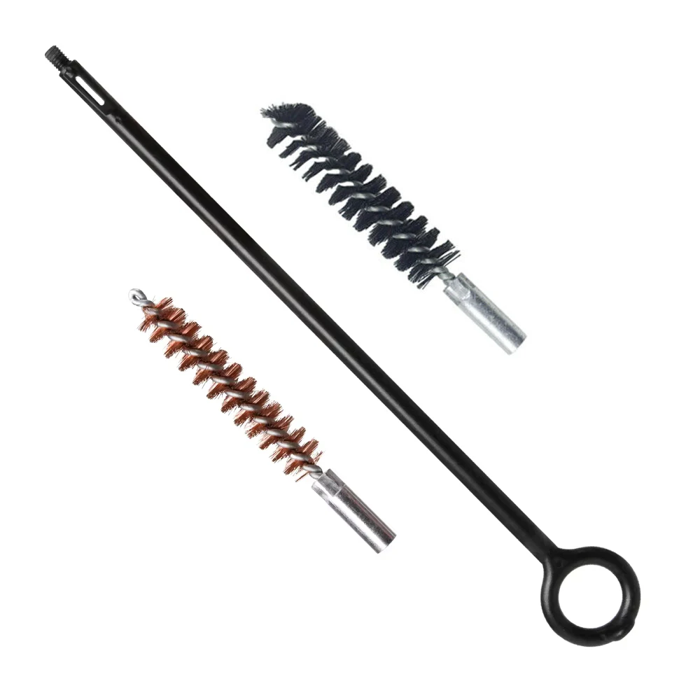 GUGULUZA Zestaw do czyszczenia pistoletów 3/6 szt. 9MM, mosiężna szczotka do czyszczenia lufy, nylonowy pręt do uniwersalnych pistoletów i rewolwerów kalibru .38 i .357