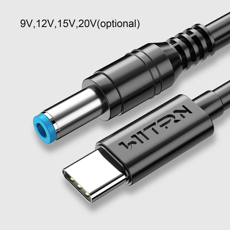 USB Charging Cable 120cm USB C Type C PD to 12V 5.5x2.5mm For Router Laptop etc.