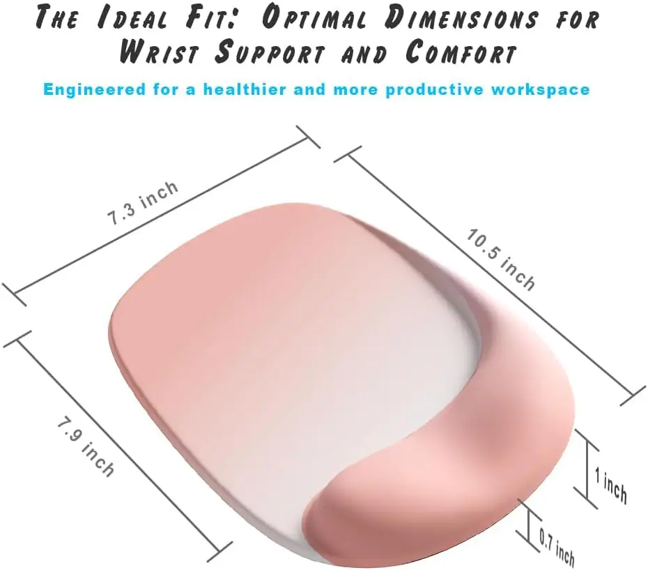 Mouse Pad Ergonomic Wrist Rest Gaming Mice Mat Non Slip Mice Hand Support Home Office