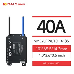 Enhanced Bluetooth Battery Management System for Lifepo4, Li - Ion, and LTO Batteries (30A/40A/60A) (4 - 8S 40A BT BMS)