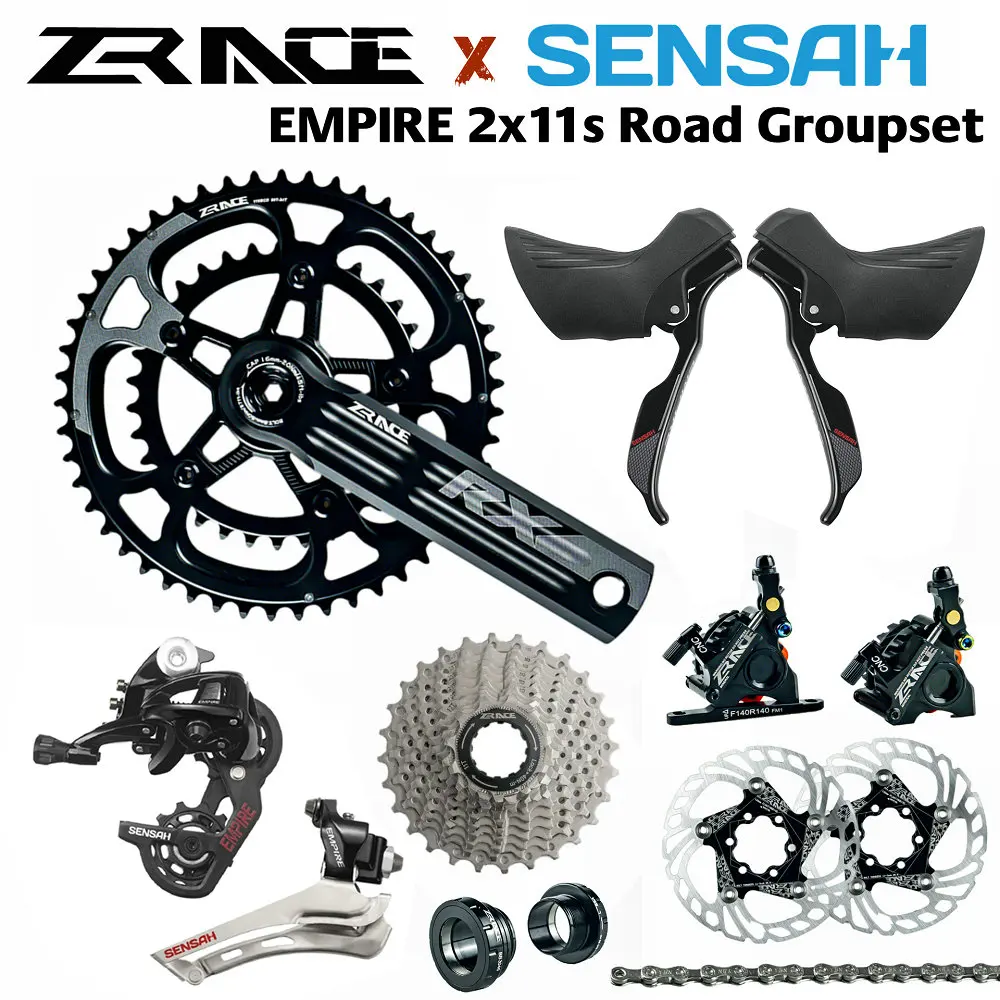 SENSAH EMPIRE ZRACE Crank Hydraulic Disc Brake Cassette Chain 2x11