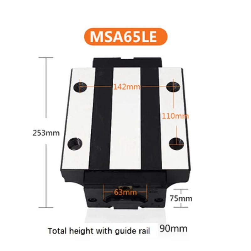 

MSA65LE Linear Slide Linear Plain Bearing Unit Low Price and Heavy Duty Ball Rail Linear Guide Rail