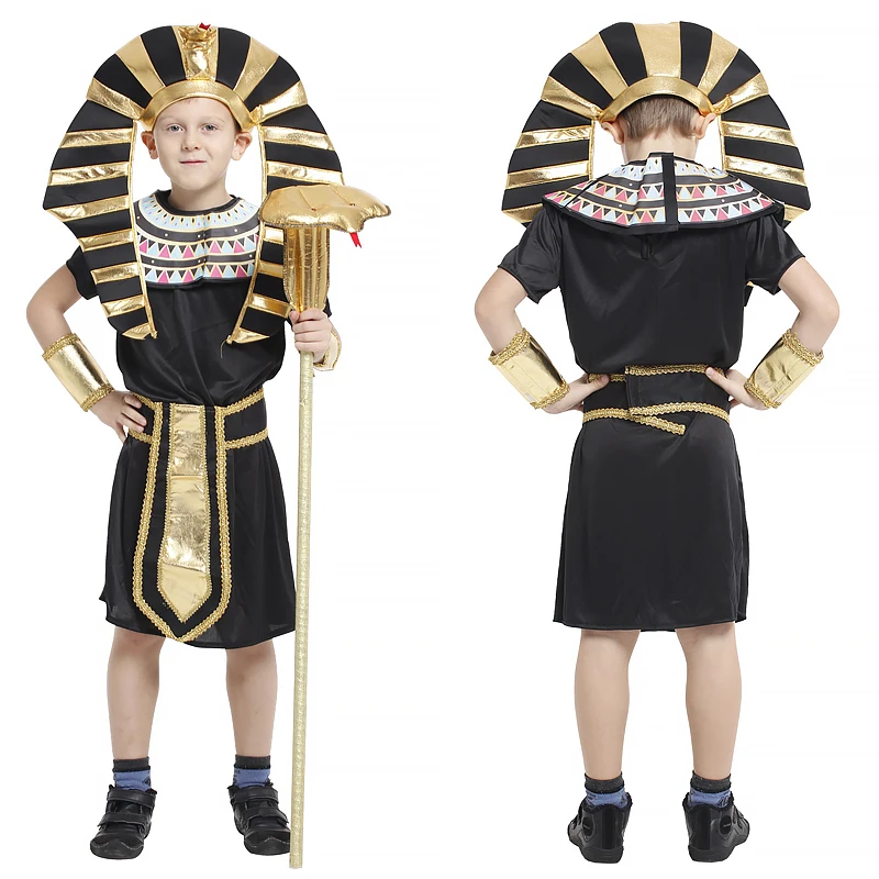 

Детский Костюм фараона в стиле древнего египетского короля, египетская традиционная одежда для мальчиков