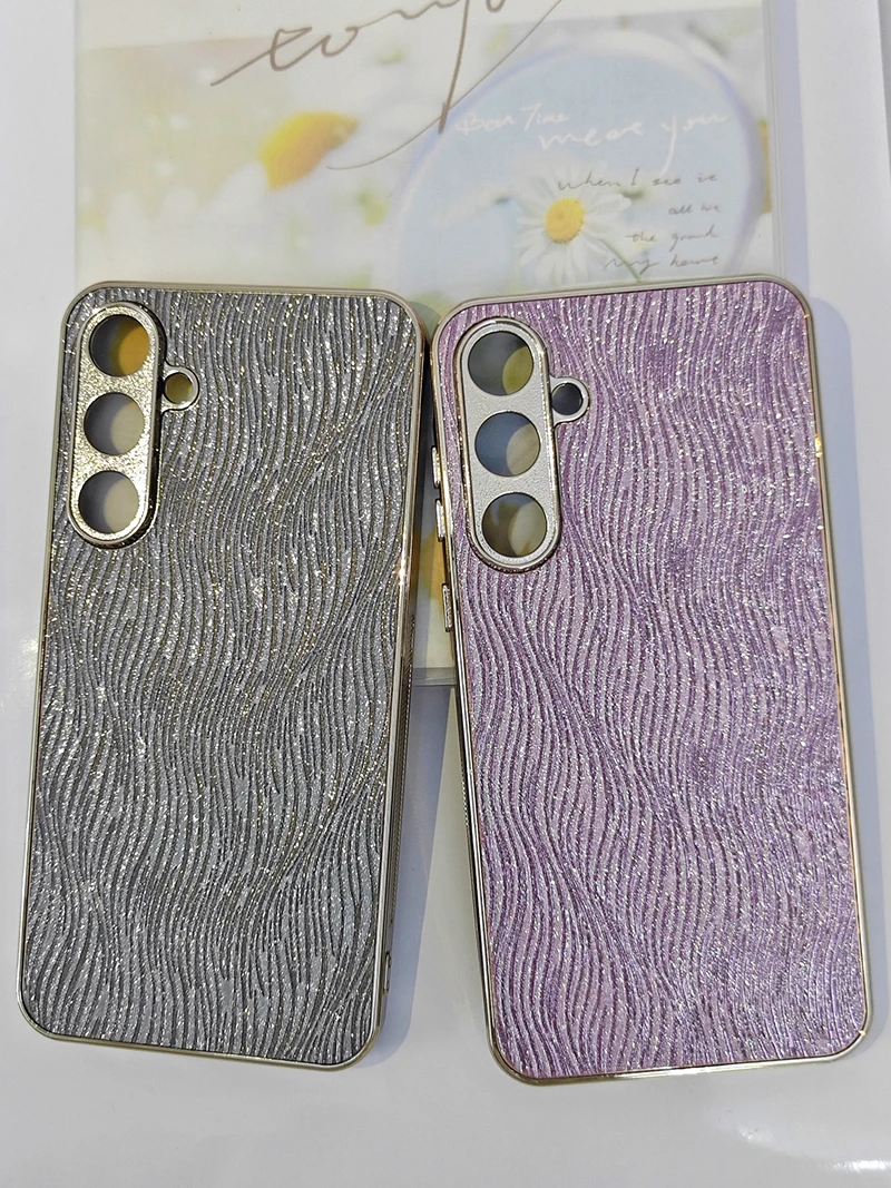 Luxury Electroplated Bling Glitter Rose Phone Cover - Shockproof Hard PC Case