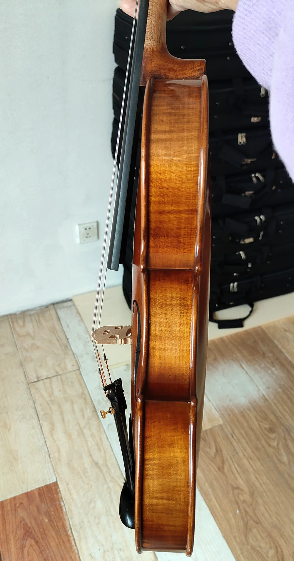 7/8 Size Violin Antonio Stradivarius 1714 Soil Professional Violin Size 7/8 #3606 Violine European Wood Hand Made