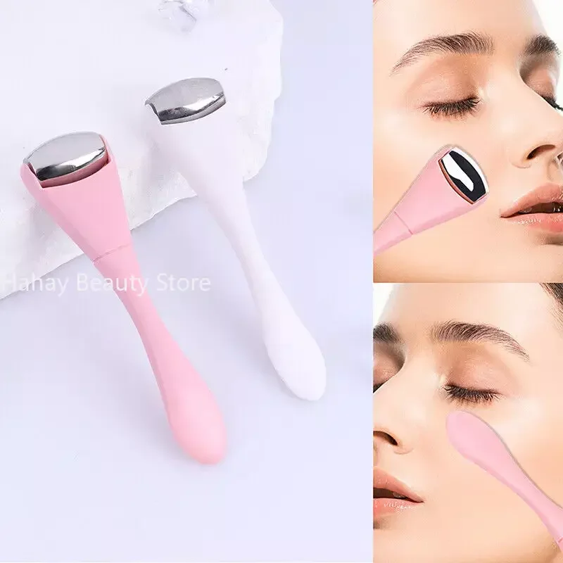 Double Head Stainless Steel Ice Roller Eye Cream Stick Dual-Use Eye Cream Spoon Face Ice Dressing Beauty Stick Face Massager