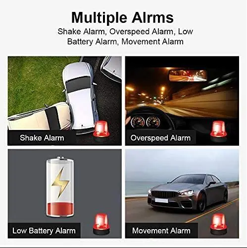 4G GPS Tracker for Vehicles 7800mAh Waterproof Real Time Car GPS Tracker with...