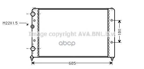 Ava Sta2031_радиатор Системы Охлаждения! Vw Caddy Seat Ibiza 1.6-1.9tdi 93 арт. STA2031 | - Цена: 4 320,00 руб.