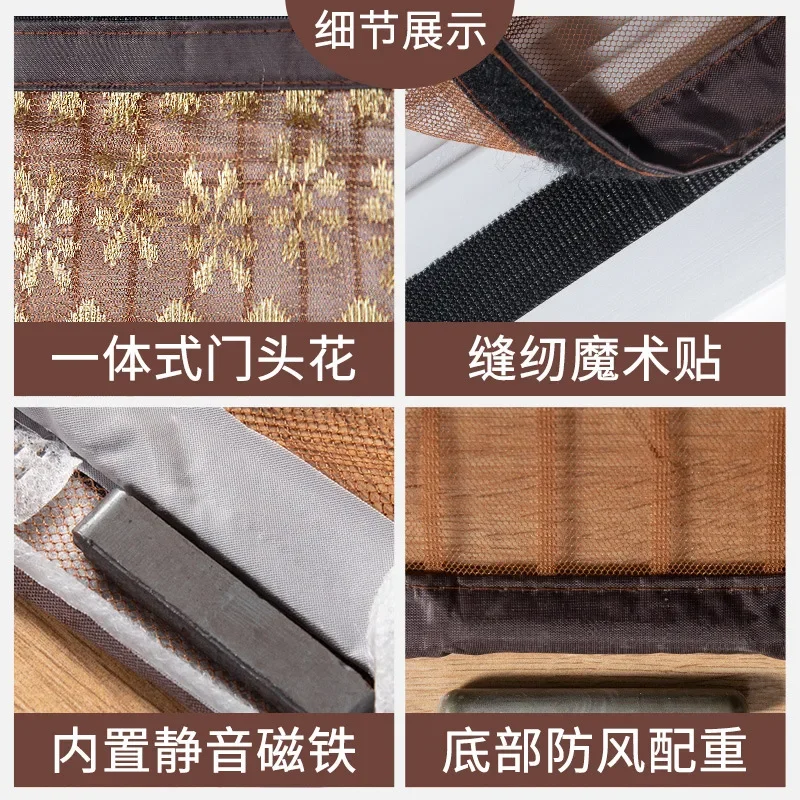 Door Curtain Magnet Mosquito Net Magnetic Curtain Fly Insect Screen Mesh Auto Closing Screen Door Curtain 220cm Dropshipping 3