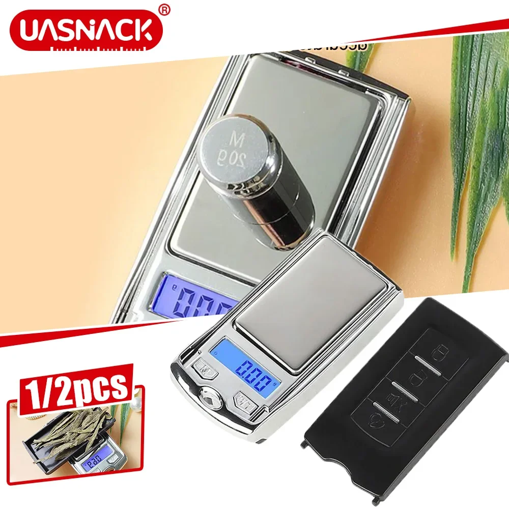 

1/2Pcs Portable Mini Digital Pocket Scales 200g/100g 0.01g for Gold Sterling Jewelry Gram Balance Weight Electronic Scales