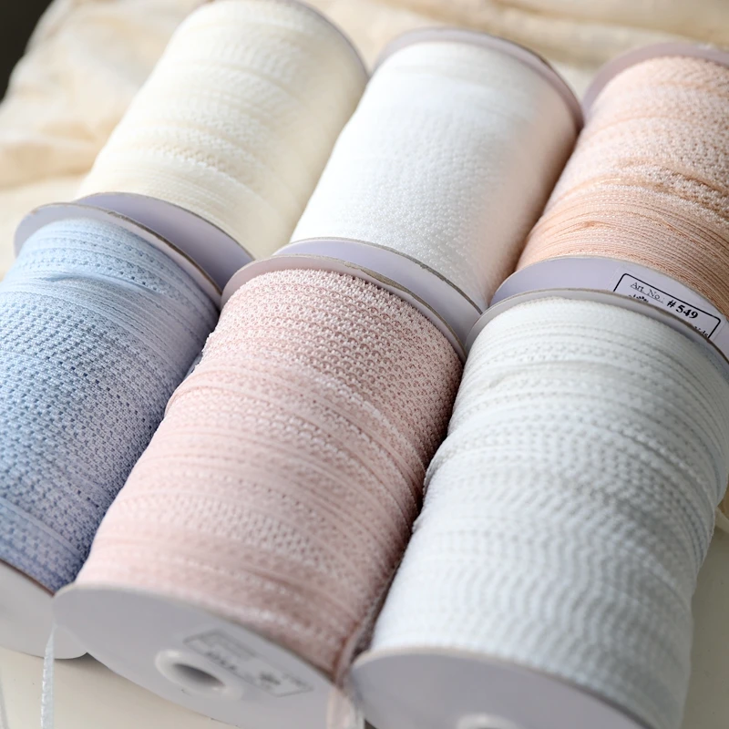 Weiß Schwarz Grau Blau Aprikose Rosa Puppe Spitze Kleiner Punkt Polyester Hochwertige Spitzendekoration DIY Zubehör 0,8 cm Breite – Detail 2
