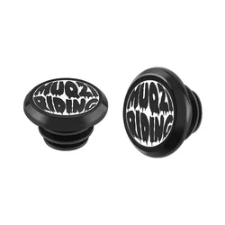 Premium Aluminum Alloy Handlebar End Caps for Bicycles - Durable and Stylish Finish (Model D Black)