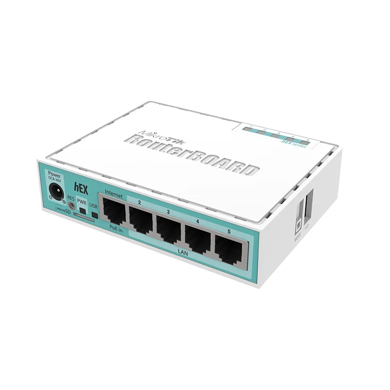 

MikroTik Gigabit Ethernet роутер с 5 портами hEX RB750Gr3
