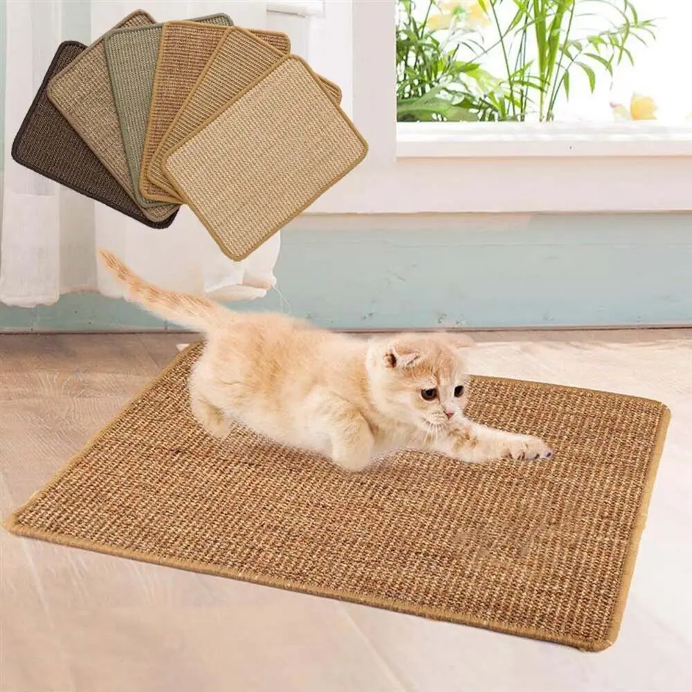 

Sisal Cat Scratcher Board Scratching Post Mat Toys for Tower Climbing Tree Pad