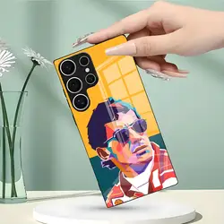 Ayrton Senna F1 Tribute Glass Phone Case - Galaxy S24 Plus (Black1)