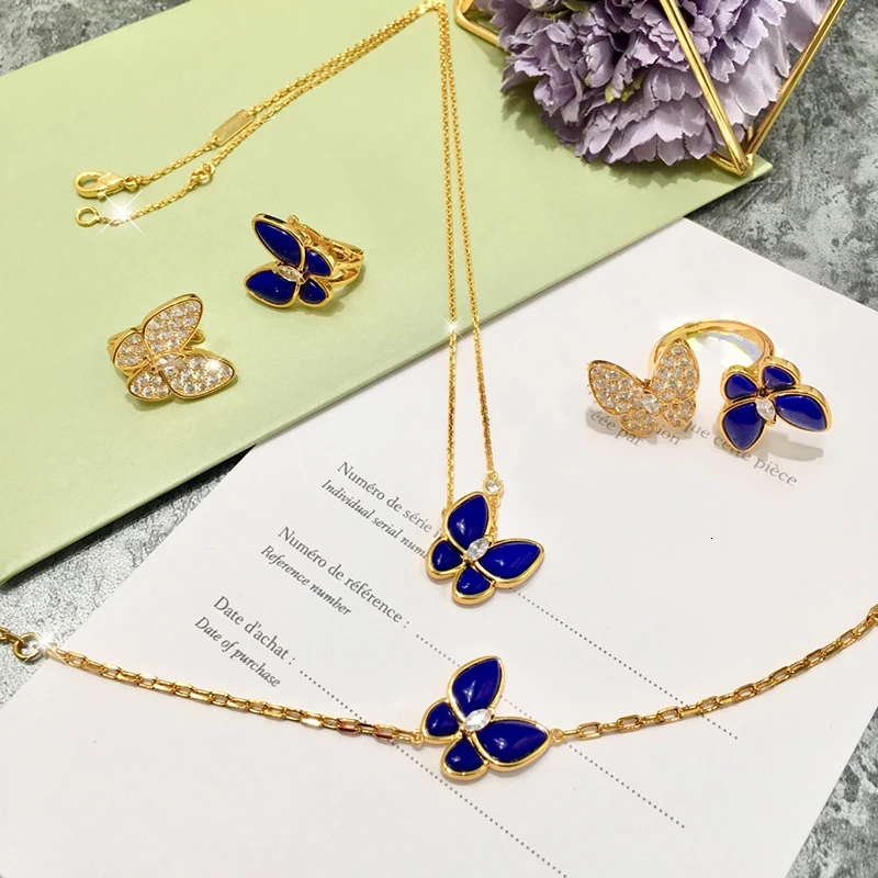 Brenda Jimenez Butterfly Lapis Pendant