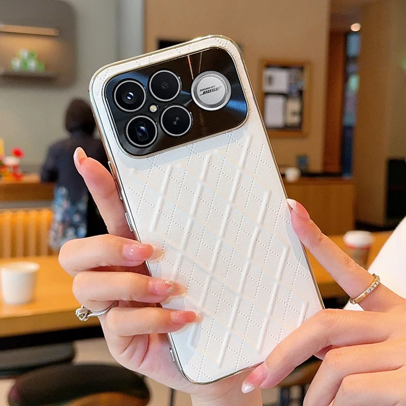Prismatic Plain Leather Case with Slim Lens Protection