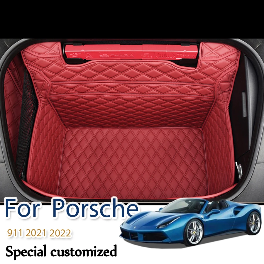 For Porsche 911 2021 2022 Accessories Car Front Trunk Mat Front Storage