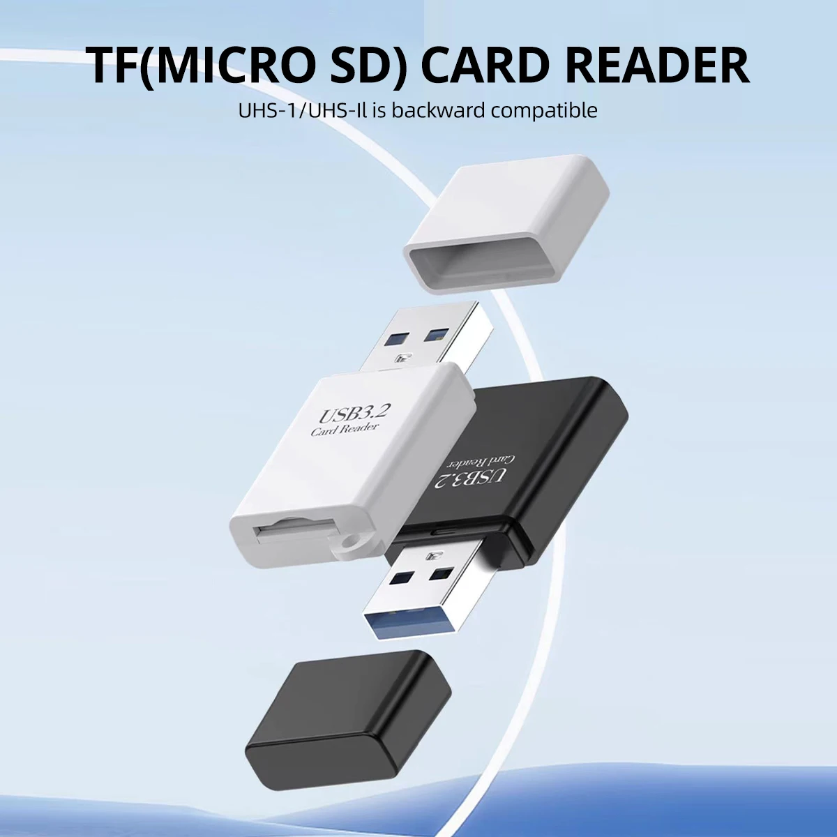 미니 2 in 1 TF SD 카드 리더 USB 3.2 메모리 카드 어댑터 스마트 고속 카드리더 컨버터 PC 노트북 액세서리용