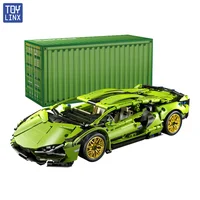 ToylinX Technical Building Blocks Racing Sport Car Speed Vehicle Model City Mechanical Super Bricks Puzzle Toys Adult Gift 6