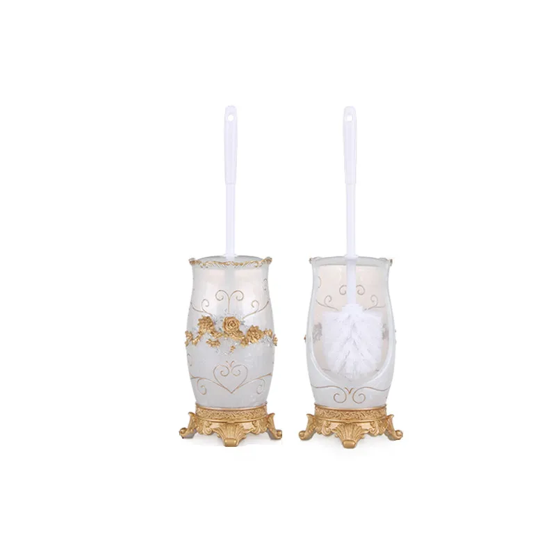 Bathroom Accessories Set European Resin Household Bathroom Set Soap Dispenser Tooth Brush Holder Cup Soap Dish Tray Toilet Brush Wastebin Storage Set