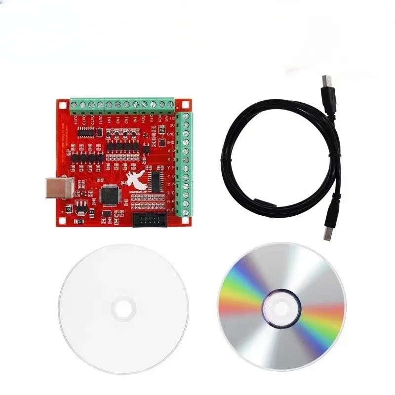 CNC Machining Kit cnc control card USB interface mach3 100K 4axis motion control card+4axis MPG for woodworking engraving machine