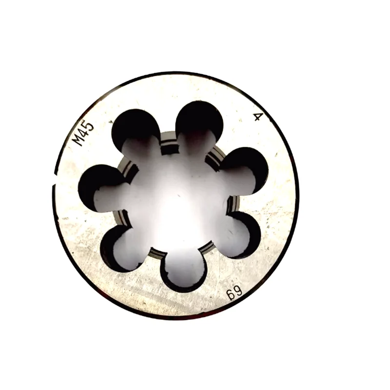 1PCS HSS 미터법 나사 오른쪽/왼쪽 라운드 다이 M42 M45 X4.5 X4 X3 X2 X1.5 X1.25 나사산 다이