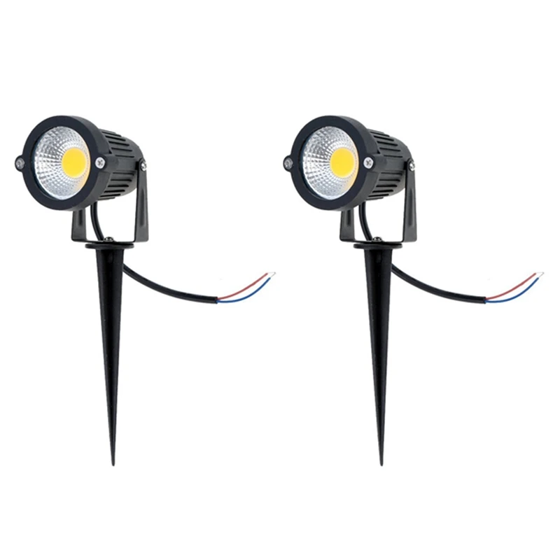 

2X Ip65 Outdoor Landscape Led Lawn Light Garden Spotlight 5W 12V Ac Dc