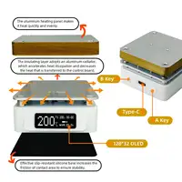 SEQURE T55 Preheating Rework Station, Constant Temp Adjustable Electronic Hot Plate For PCB SMD Heating Led Lamp Desoldering 2