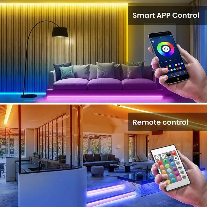 LED Strip Light Lights Flexible 5050 SMD 5V Tape Bluetooth USB RGB Self-adhesive TV Desktop Diode Suitable For Bedroom Cabinets 3