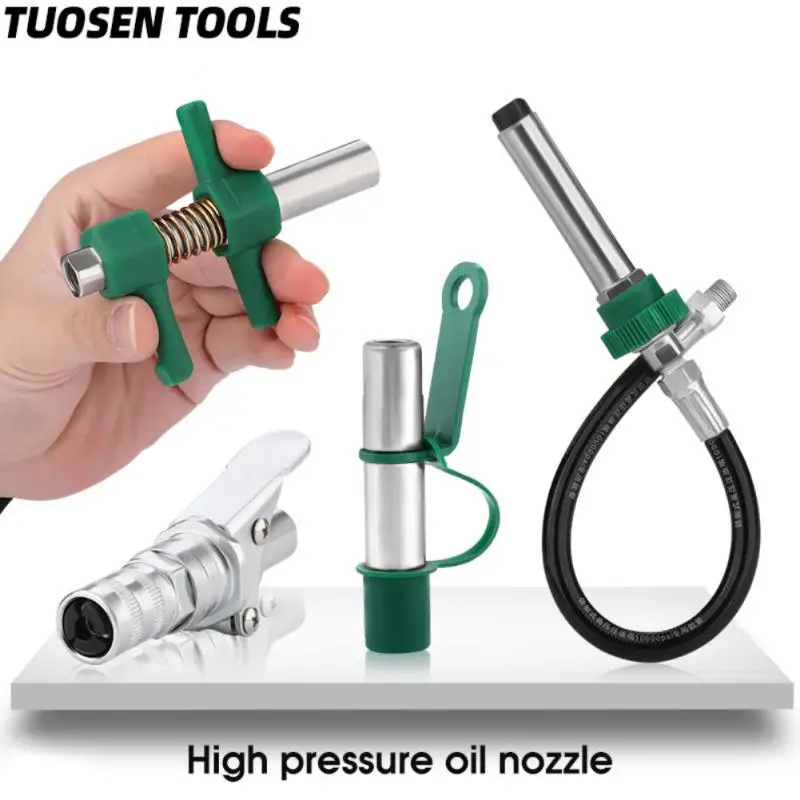 O50 Oil Nozzle Manual Lock Clamp Type High Pressure Grease Gun Nozzle Screw Type High Pressure Quick Connector Oil Injection