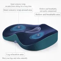 Memory Foam Hemorrhoid Seat Cushion Hip Support Orthopedic Pillow Office Chair Cushion Car Seat Wheelchair Massage Pillow 5