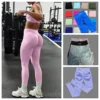 Leggings de yoga taille haute sans couture pour femme, effet push-up fessier, pantalon de sport élastique avec contrôle du ventre pour fitness et entraînement