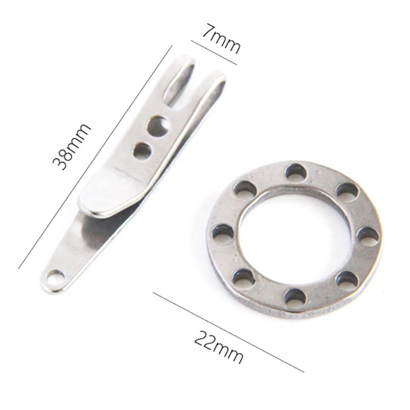Description Picture 3 of item1pc EDC Bag Clip With Key Ring Carabiner Stainless Steel Outdoor Quicklink Tool Camping Climbing Keychain Money Clip EDC Tools