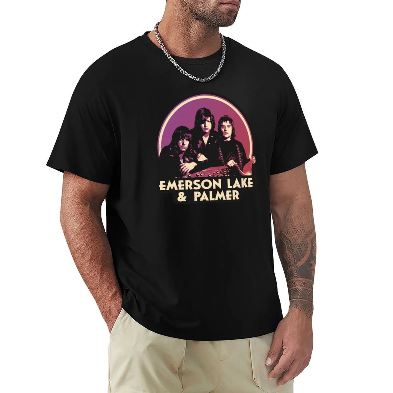

Emerson Lake and Palmer T-Shirt customs design your own anime Aesthetic clothing men t shirts