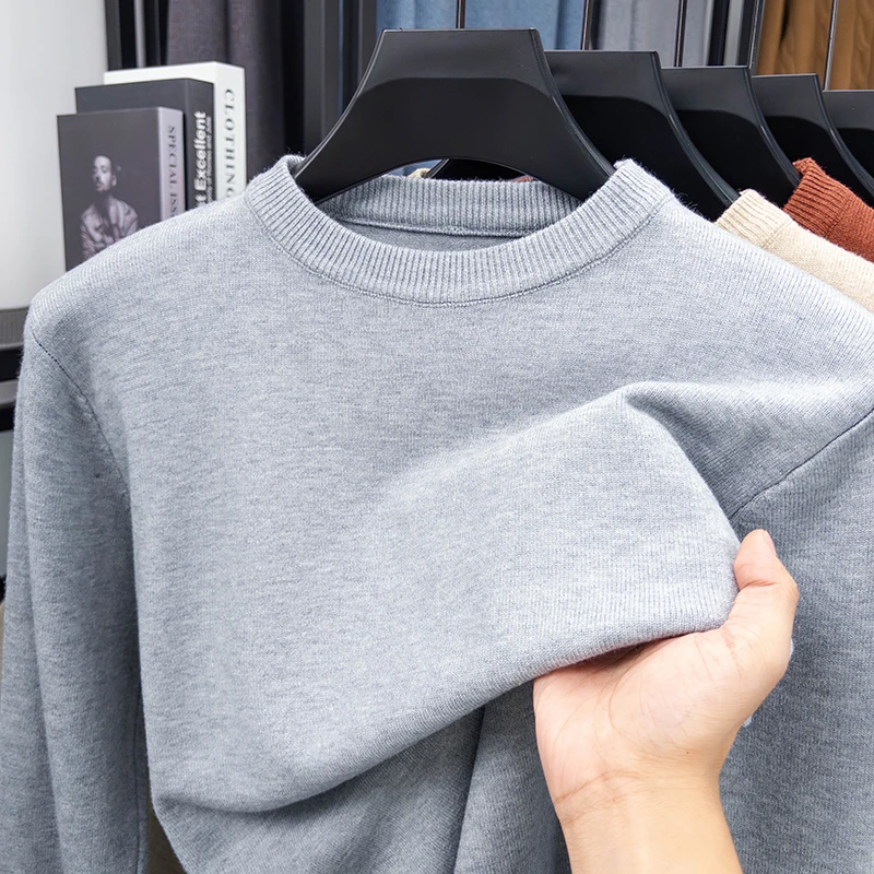 Men's Thick Knit Pullover Sweater, Casual Crew Neck Winter Sweater S636f991d6575452daee37d00f4749408o
