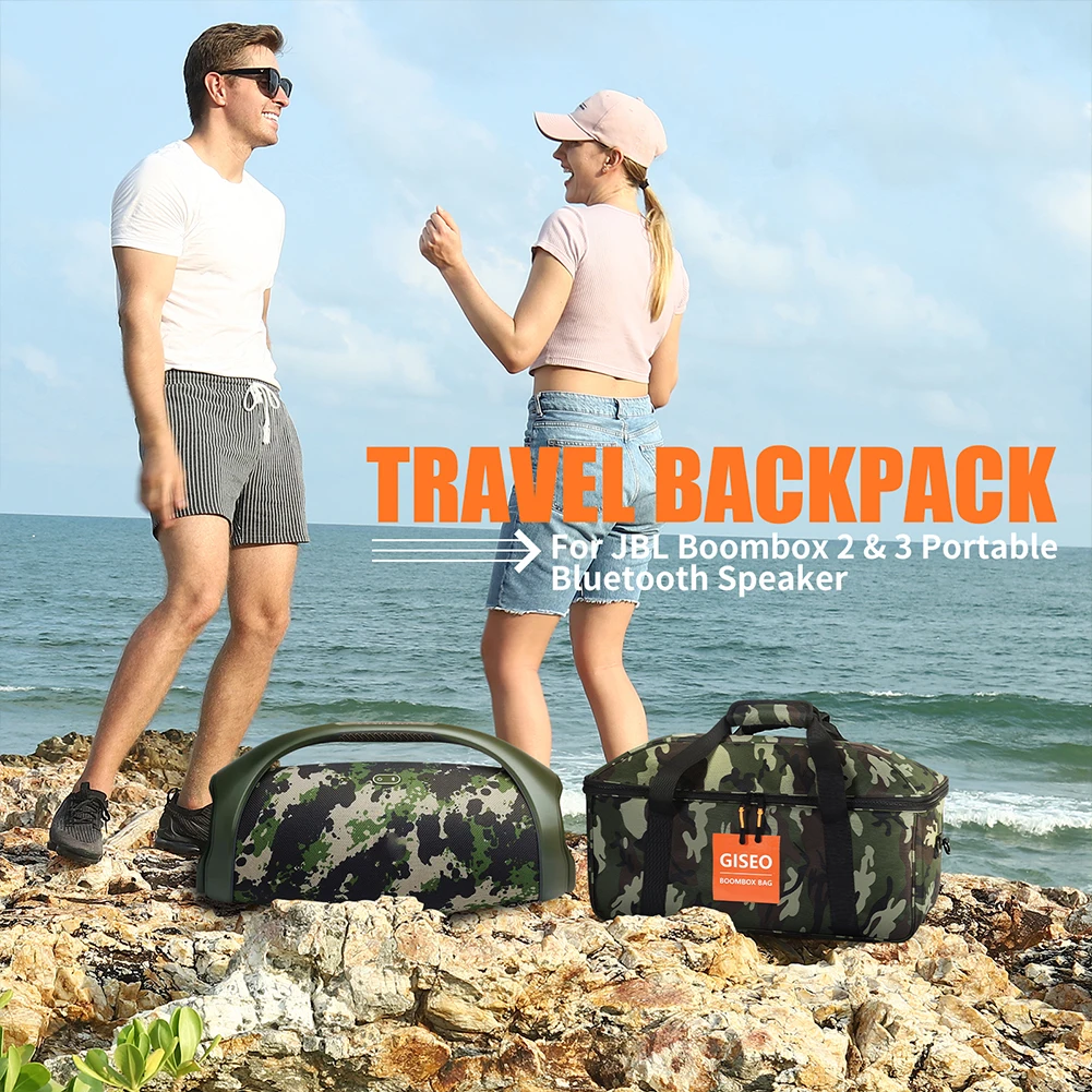 Oxford Cloth Carrying Case Adjustable Strap Waterproof Bluetooth-compatible Speaker Bags Dustproof for JBL BOOMBOX 3/BOOMBOX 2