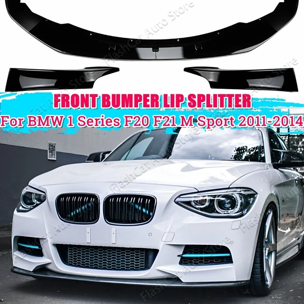 Diffusore Posteriore Per BMW F20 F21 M Sport 2015-2019 - Paraurti Lip In ABS Nero