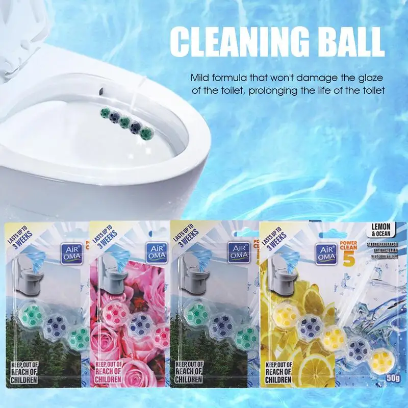 

Freshener Self Cleaning Ball Urine Dirt Decontamination Deodorant Toilet Bowl Cleaning Tools Flushing Cleaning Hanging Ball