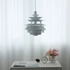 Postmodern Aluminum Pendant Lights Nordic Designer Hanglamp for Living Room Decor Light Fixtures Snowball Mounted Chandelier E27 6