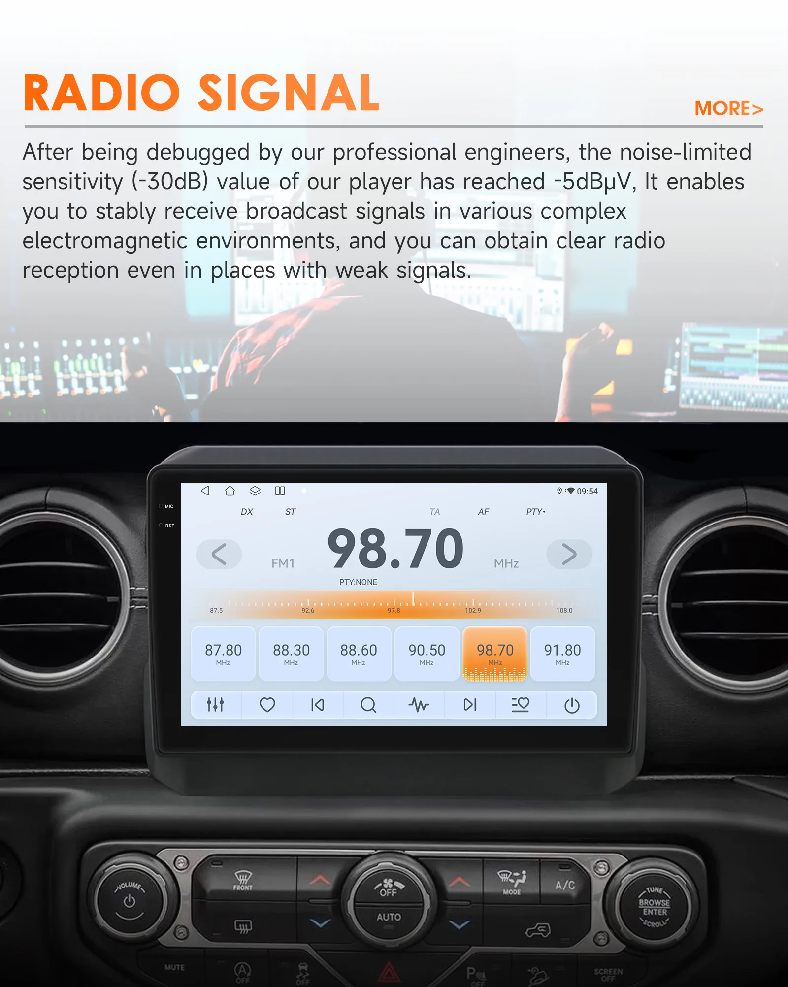 Hizpo 8Core Android14 Intelligente Auto Radio Für Jeep Wrangler JL Für Gladiator JT 2018-2023 CarPlay GPS 4G BT5.4 DSP 360Cam 6115 – Detail 19