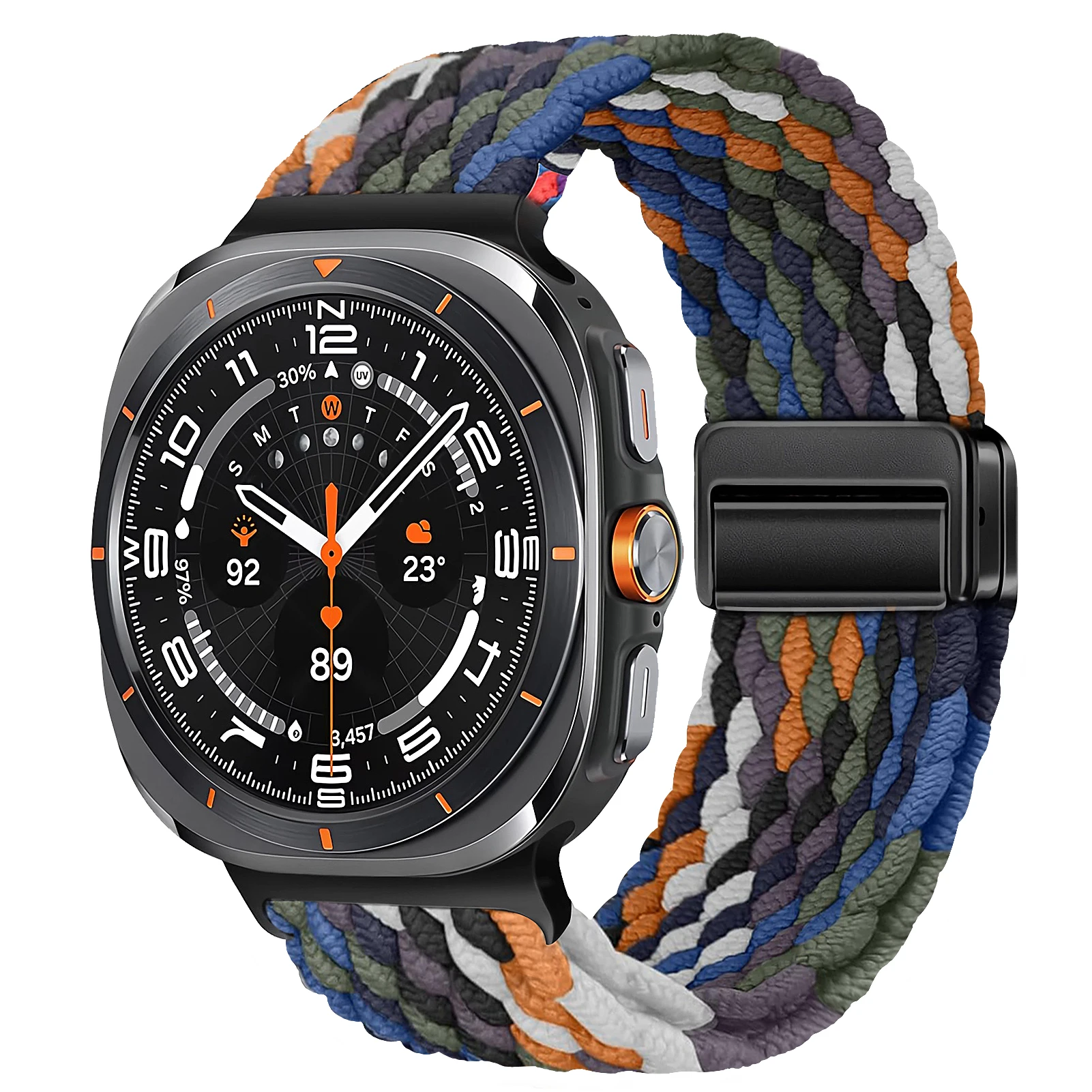 Magnetic Nylon Braided Wrist Strap Bracelet