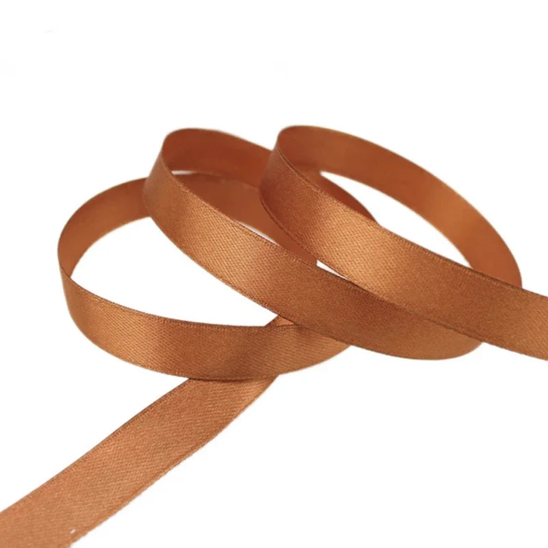 (25 Yards/roll) 5/8" (15mm) Single Face Satin Ribbon Webbing Gift Christmas Handwork DIY Wedding Decorations Ribbons