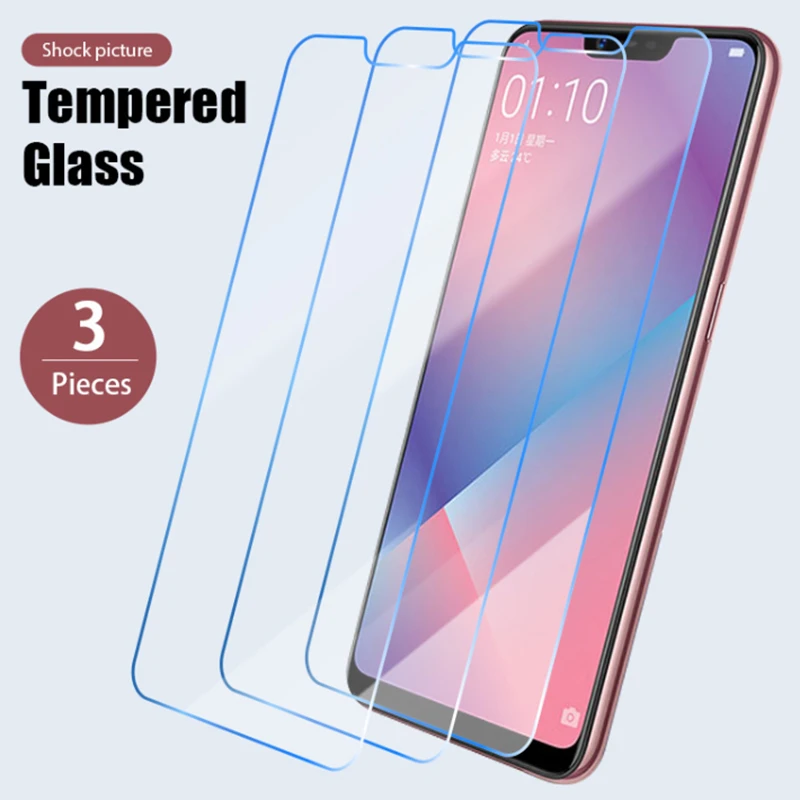 3 Pcs! Protective Glass For OPPO A5 (2020) A9 A7X A9X A12e Screen Protector for OPPO A53 (2020) A72 A91 A52 A92S A85 A57 A73 A39 mobile screen protector
