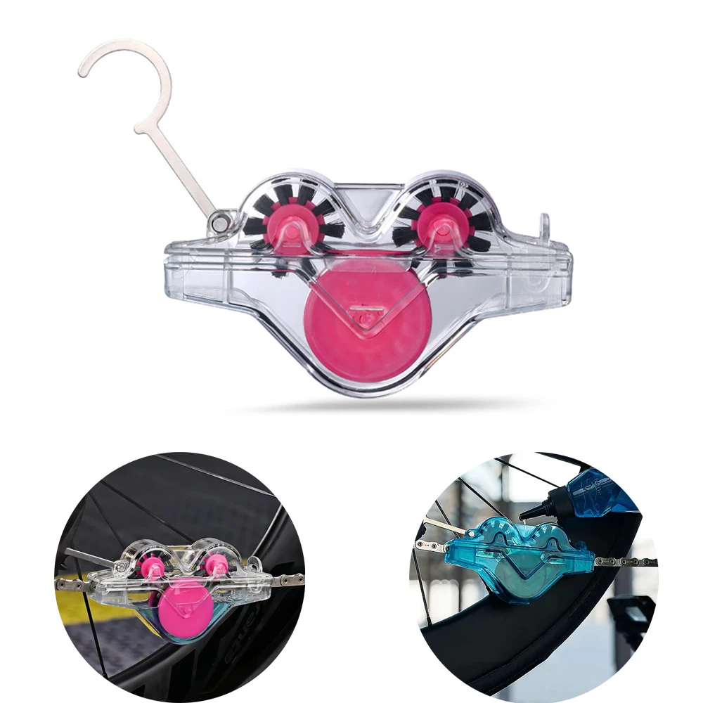 Bicycle Chain Cleaner Bike Scrubber Washer Tool MTB Road Bike Frog Chain Washer Convenient Cycling Cleaning Kit Bike Accessory