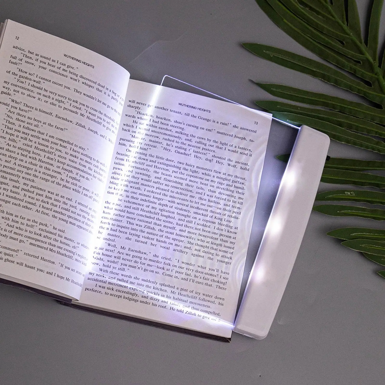 LED Book Light Eye Caring Flat Plate Panel for Travel Reading