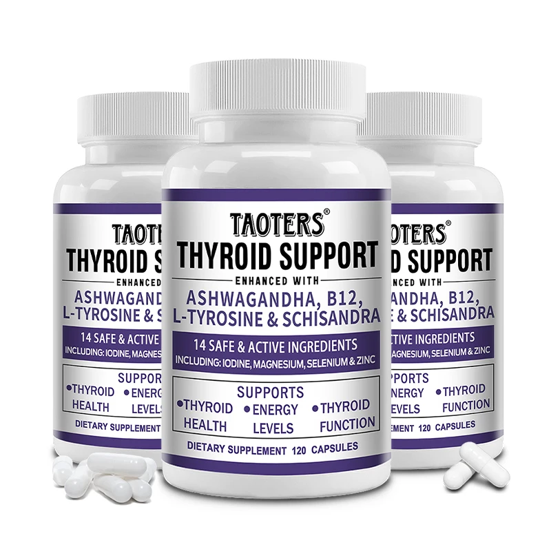 

Body Thyroid Support Supplement with Iodine - Energy and Focus Support - Vegan and Non-GMO - Vitamin B12 Complex, Zinc, Selenium