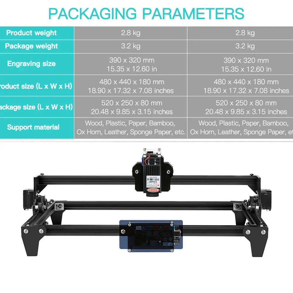 cheap 3d printer TWO TREES 2.5W/5.5W EU/US Engraving Machine 400X300mm Module 7.5W 20W CNC 3D Printer DIY Engraver For Wood Plastic Bamboo 3d printing machine